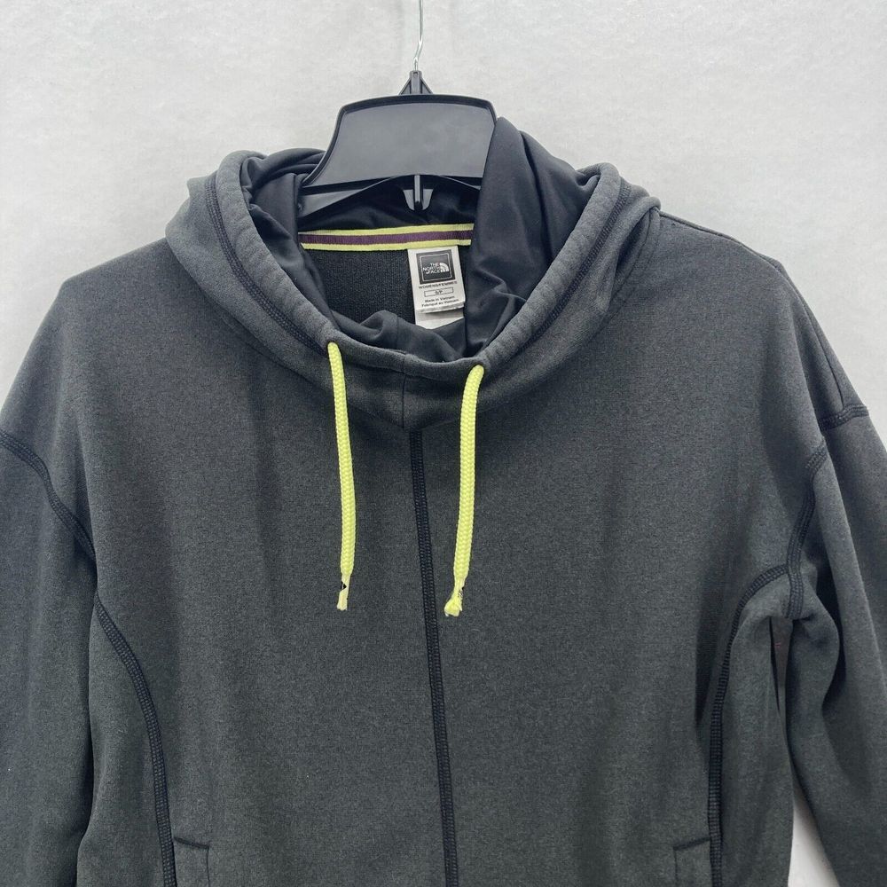 The North Face‎ Pullover Hoodie Women's Small Gray Fleece Mock Neck Long Sleeve - Picture 2 of 16